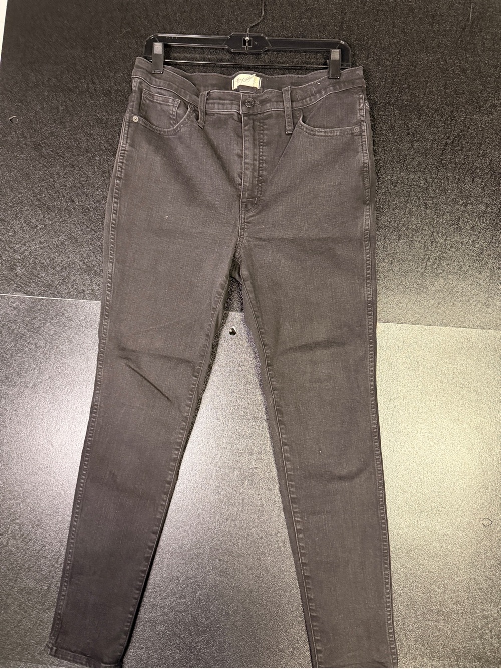 Madewell 10” High-Rise Black Skinny Jeans Sz 31